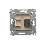 Simon 54 Gniazdo HDMI kremowy