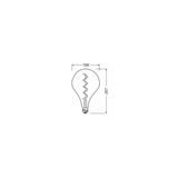 Lampa LED Vintage 1906 LED Filament szkło przezroczyste 15 dim 4,5W/817 E27