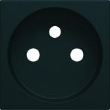 gallery Płytka czołowa do gniazda z uziemieniem 2P+E 2M czarny