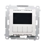 Simon 54 Termostat programowalny z wyświetlaczem z wew/zewn czujnikiem temperatury DETD1A.01/11 KONTAKT