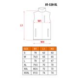 Bezrękawnik roboczy, dwustronny, jedna strona odblaskowa, rozmiar XL/56