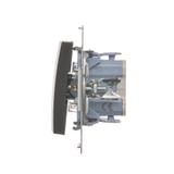 Simon 54 Łącznik schodowy 10A 250V szybkozłączka brąz mat DW6.01/46 KONTAKT
