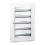 Obudowa PrismaSeT XS PSXS-5-24-PT-P podtynkowa drzwi przezroczyste 5 rzędów 24 moduły w rzędzie, LVSXP524 Schneider