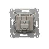 Simon 54 Gniazdo antenowe R-TV-SAT końcowe/zakończeniowe złoty mat