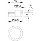 167/MS, REDUKCJE PG29/16 MOS.NIKL.