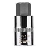 Końcówka sześciokątna na nasadce 1/2", H17 x 55 mm