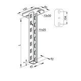 WPCW/WPCO3000N Wspornik sufitowy