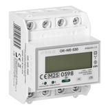 3-fazowy licznik energii elektrycznej, 100A, port RS-485, MID, 4 moduły, wielotaryfowy DIN TH-35mm,