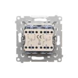 Simon 55 Przycisk zwierny poczwórny 10 AXm szybkozłączka Biały mat