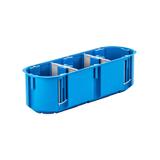 P3x60D ,  Puszka instalacyjna do pustych ścian Multibox2 - trójpolowa O 3x60, niebieski