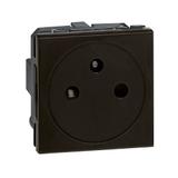 Mosaic - Gniazdo 2P+Z 16A - 250 V - Zaciski Automatyczne - 2 Modułowe - Antracyt 079121L LEGRAND