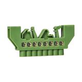 Listwa zaciskowa izolowana PE 8 przewodów zielona OR-LZ-8203/8/GN ORNO