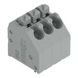 Listwa zaciskowa do płytek drukowanych 3-biegunowa szara raster 3,5mm /100szt./ 250-203 WAGO