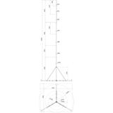 Iglica odgromowa 14 m z zestawem montażowym i składanym statywem r 3000 mm