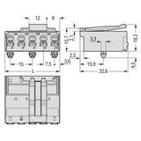 picoMAX wtyk raster 7,5mm 2-bieg. ze stopkami zatrzaskowymi /100szt./ WAGO