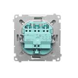 Simon Basic Przycisk potrójny 10A 250V szybkozłączka satynowy BMP31.01/29 KONTAKT