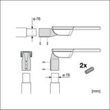 Adapter do STREETLIGHT FLEX SPIGOT 76mm ALW