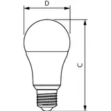 Żarówka LED 13W=100W 1521lm 4000K barwa neutralna kulka 13-100W A60 E27 840 Plastik matowy PHILIPS