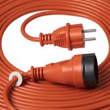 Przedłużacz ogrodowy pomarańczowy zalewany 1x2P+Z (schuko) 50m,H05VV-F 3x1,0mm2 230VAC/10A OR-AE-131