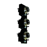 RS-60/333-5 - Listwa DIII/szerokość 54 mm/dla grubości szyn 5 i 10 mm, 3-biegunowa (wysokość 195 mm)