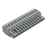 MCS-MIDI Classic gniazdo 15-bieg. szare raster 5 mm /25szt./ WAGO
