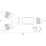 SPNTY 525 złączka kablowa mufa trójnik 5x2,5mm2 OPATÓWEK