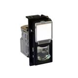 LIVING NOW - GNIAZDO RJ45 - STP - KAT.6 - 1 MODUŁ - CZERŃ, Bticino
