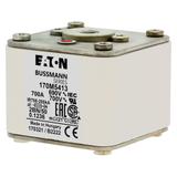 FUSE 700A 690V 2BN/50 AR UC Wkładka szybka 700A AC 690V rozmiar 2 61x77x51 mm aR IEC UL 170M5413 EAT