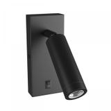 Kinkiet oprawa ścienna MADARA SLIM MR11 SWITCH KINKIET 230V IP20 38x95 CZARNY z włącznikiem Spectrum