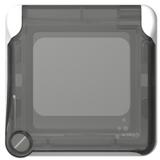 PLEXO55 ADAPTER Z KLAPKĄ PRZYCIEMNIONĄ DO MECHANIZMÓW MOSAIC SZARY/BIAŁY, Legrand