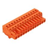MCS-MIDI Classic gniazdo 13-bieg. pomarańczowe raster 5,08 mm /25szt./ WAGO