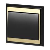 Przycisk dzwonek podtynkowy Luna, 10A, 250V, WP-6/7L, czarny/złoty