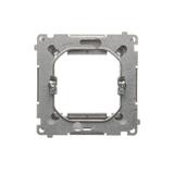 Simon Basic Adapter (przejściówka) na osprzęt standardu 45 × 45 mm. Montaż do puszki na łapki i wkręty stal inox BMA45M/21 KONTAKT