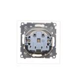 Simon 55 Gniazdo wtyczkowe do wersji IP44 z uszczelką szybkozłączka Klapka W kolorze pokrywy Aluminium mat TGZ1BCZ.01/143 KONTAKT