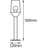 ENDURA CLASSIC CALICE 50CM E27 ST