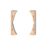 MINI Ramka pośrednia do gniazd podwójnych brzoskwiniowa