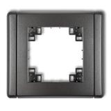 FLEXI Kompletna ramka uniwersalna pojedyncza grafitowa