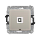 MINI Gniazdo pojedyncze USB A-B 2.0, bez pola opisowego taupe 60MGUSBBO-3 KARLIK
