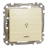 Sedna Design & Elements, przycisk światło, brzoza