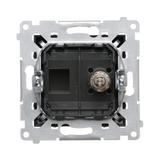 Simon 54 Gniazdo ekwipotencjalne pojedyncze czarny