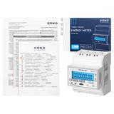 3-fazowy licznik energii elektrycznej, 100A, port RS-485, MID, 4 moduły, DIN TH-35mm, PV-Ready OR-WE-529 ORNO