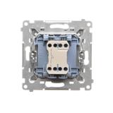 Simon 55 Przycisk zwierny /dzwonek/ szybkozłączka Jasnoszary mat