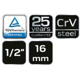 Nasadka do świec 1/2", 16 mm