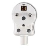 Wtyczka kątowa UNI-SCHUKO, skręcana biała