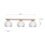 Milagro plafon Dama White 3xE27 MLP6460
