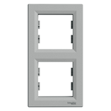 Asfora, ramka 2-krotna, pionowa, aluminium