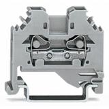 Złączka szynowa 2‑przewodowa 4mm2 szara 281‑101 WAGO