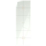 Dotykowy panel szklany potrójny 10 pól dotykowych biały GP-424-W F&F