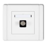 FLEXI Gniazdo antenowe pojedyncze TV biały