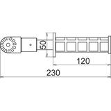 Uchwyt ze złączem zębatym